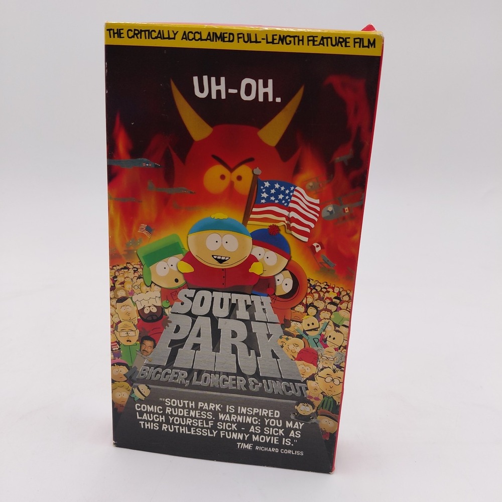 South Park Bigger  Longer Uncut VHS 1999 Comedy Central Rare Humor Y2K Clean